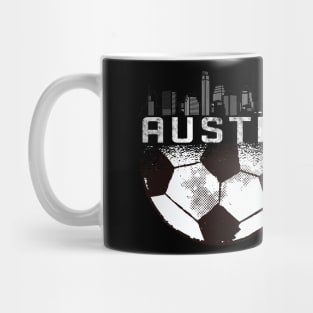 Austin soccer football jersey Mug